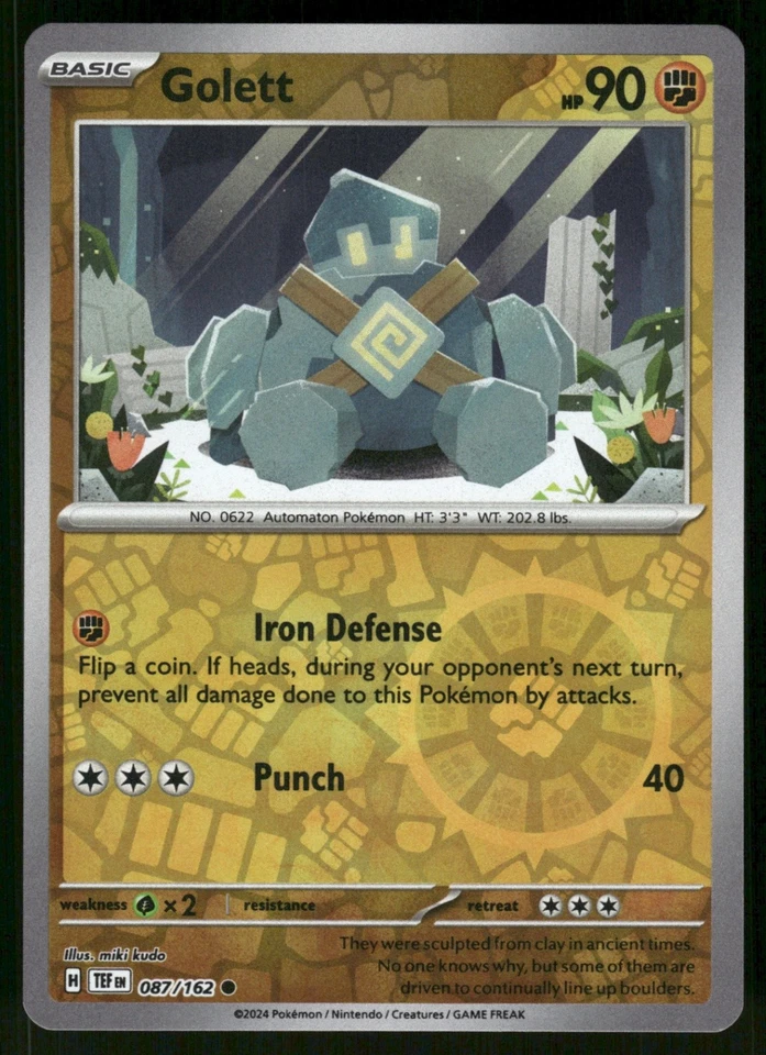 Golett 087/162 TEF SV05: Temporal Forces Reverse Holo NM - Image 1 of 2