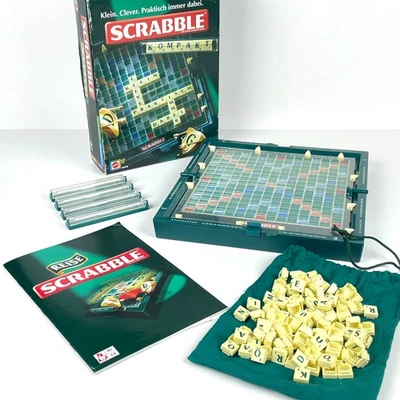Scrabble Kompakt Travel German Language Foreign Edition - Play Learn Enjoy - Image 1 of 4