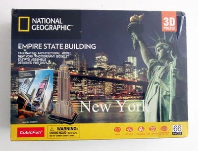 NATIONAL GEOGRAPHIC, 3D Puzzle,  EMPIRE STATE BUILDING, New York, New Sealed Box - Image 1 of 2
