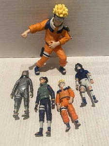 "Lote de figuras de Naruto 2002 Masashi Sasuke Uchiha Naruto Kankuro Iruka Umino 5"" + 7""" - Imagen 1 de 17