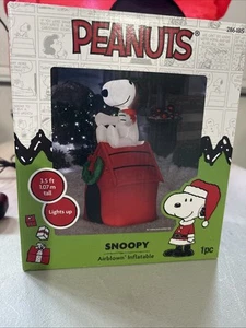 Gemmy LED Snoopy auf Haus 3,5 ft. aufblasbar - Bild 1 von 18