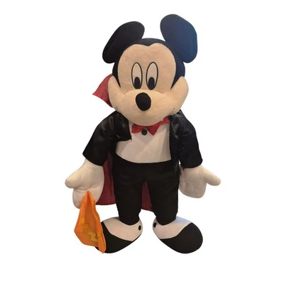 VINTAGE Disney Mickey Mouse Vampire Plush Halloween Decoration Collectible - Image 1 of 4