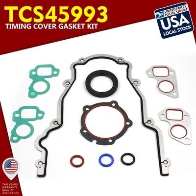 For 2006-2009 CHEVROLET IMPALA 5.3L Front Timing Cover Gasket Set LS1 LS2 LS3 - Image 1 of 4