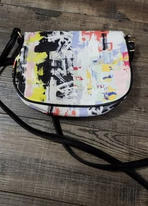 Colorful Crossbody Purse Vintage Style Bag Abstract Print Apt 9  Box37 - Picture 1 of 8
