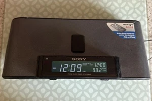 Sony Dream Machine ICF-C1IPMK2 Alarm Clock iPod iPhone Dock AM/FM Radio Working - Picture 1 of 2