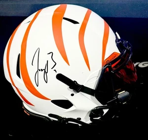 Joe Burrow Signed White Alternate Full Size AUTHENTIC Helmet Fanatics COA Visor - Picture 1 of 4