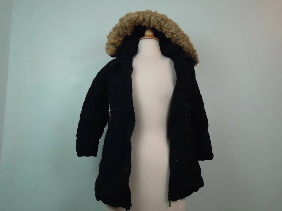 Rocawear классический девочки черный полный молнии / кнопка куртка с капюшоном размер 7/8 - Изображение 1 из 4