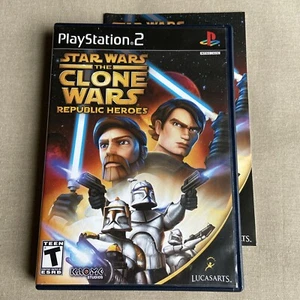 Star Wars: Clone Wars: Republic Heroes (Sony PlayStation 2) PS2 CLEAN Complete + - Picture 1 of 8