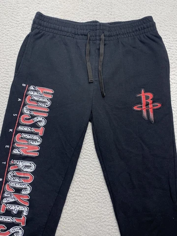 Houston Rockets Joggers Large Black Red NBA Basketball Lightweight Sweat pants Cover