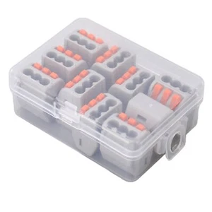 Superior 32A IDC Electrical Lever Wire Connector Kit-For Hard Wires Lamps And - Picture 1 of 24