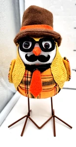 Way to Celebrate Harvest Herbst Karo Stoff Vogel 2021 Neu Halloween Thanksgiving - Bild 1 von 11