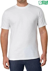 GEMROCK SHORT SLEEVES WHITE T-SHIRT CREW NECK x 2 PCS - Picture 1 of 2