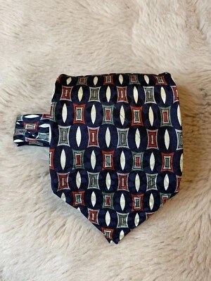 Corbata Vito By VR Seda Multicolor Abstracto Estampado Geométrico Hecha a Mano en Italia  Foto 1 de 4