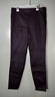 Vince 100% Lamb Leather Ankle Zip Legging in Purple Large