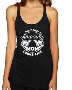 Camiseta sin mangas This is What an Amazing Mom Looks Like Tri-Blend Racerback - Imagen 1 de 12