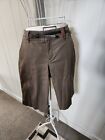 New With Tags Esprit Size 12 Khaki Brown Bemuda Shorts Button Up Back Pocket