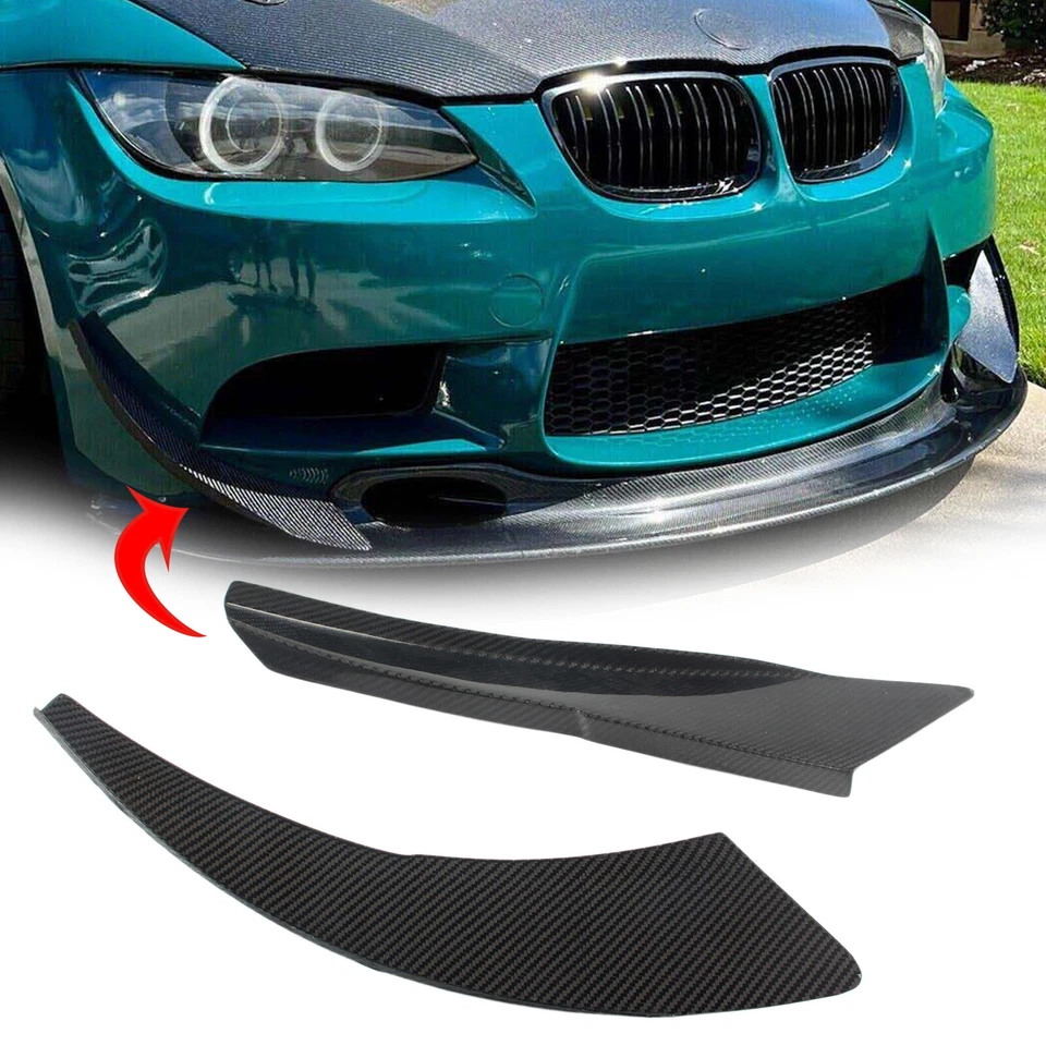 CARBON FASER FRONTSTOSSSTANGE ECKE CANARDS WINGLETS FÜR BMW E90 E92 E93 M3 08-13 - Bild 1 von 4