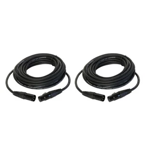 Cable de altavoz macho a hembra REAN 3 pines XLR blindado 2 piezas 25 pies y 3 pines - Imagen 1 de 16