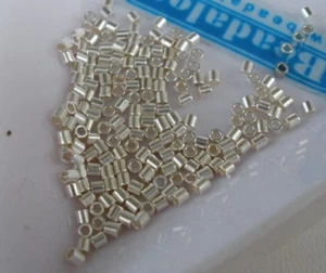 Silver Plated Beadalon Crimp Tubes #'s 1, 2,3, 4 CHOOSE Size and Quantity - Picture 1 of 21