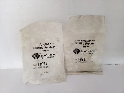 BLACK BOX CORP FA211 KEYBOARD ADAPTOR MINI 5PIN FEMALE 6PIN MALE (LOT OF 2) NIB - Image 1 of 4