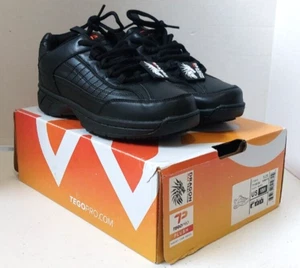 NIB Women's Tegopro Slip Resistant Soft Toe Work Shoes Black Size 10W (T119134) - Picture 1 of 10