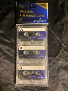 Blank Cassette Tapes Realitech 60 Minutes Brand New and Sealed! - Picture 1 of 4