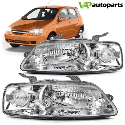 Conjunto de faros delanteros izquierda+derecha para Chevy Aveo 2006-2008 Aveo5 Hatchback 2004-2007 Foto 1 de 4
