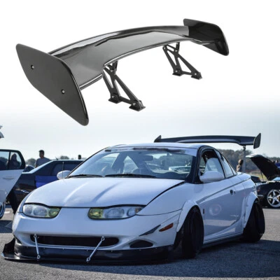 Alerón trasero de coche negro brillante estilo GT 57" para carreras Saturn SL SC SW Foto 1 de 4