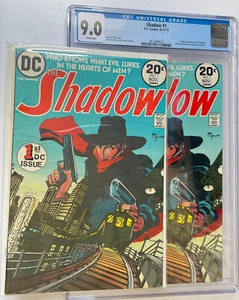The Shadow #1 CGC 9.0 White pages DC Comics 1973 & reader copy 1st DC app Shadow - Foto 1 di 7