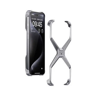 Funda de aluminio con armadura metálica extraíble tipo X sin montura para iPhone 15 14 13 Pro Max - Imagen 1 de 11