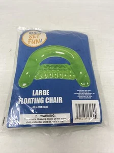 Ready Set Fun großer schwimmender Poolsessel 45" Sommer aufblasbar grün NOS Vintage - Bild 1 von 3