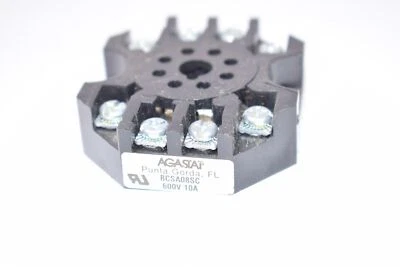 TE Connectivity Agastat BCSA08SC 8 Pin Relay Socket 10 Amp  - Image 1 of 3