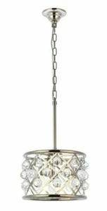 Light Fixture Chandelier Polished Nickel Kitchen Island Pendant Bedroom Bathroom - Picture 1 of 8