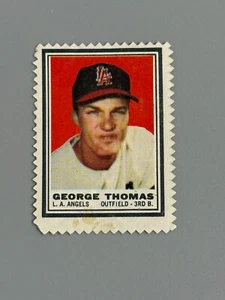 Estampilla de béisbol Topps 1962 - George Thomas - Imagen 1 de 2