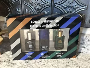 Aspen .5 oz + Gravity .5 oz + Preferred Stock .5 oz by Coty Men 3 Pc Set Cologne - Picture 1 of 7
