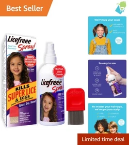 Easy to Use 12 Oz Licefreee Spray for Kids & Adults - Kills Super Lice Instantly - Picture 1 of 7