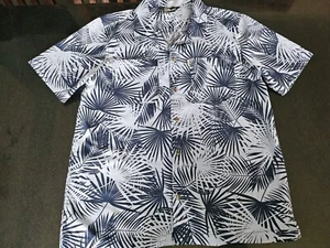 BNWOT Penfield Hawaiian Blue Cuban Shirt Size L - Picture 1 of 8