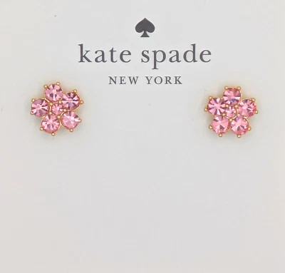 Kate Spade New York Light Pink Cubic Zirconia Flower Stud Earrings - Image 1 of 3