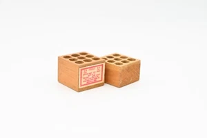 Vintage Young Bros. Metall Stahl Stempel Holzblock Leerkarton - Bild 1 von 7