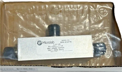 MicroLab DN-01FN 137-960MHz 100:1 20dB Tapper N F Conn. Unequal Power Splitter - Image 1 of 4