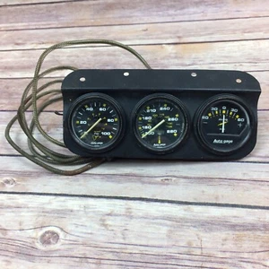Vintage Auto Meter Products Auto Gauge Panel Old School Rat Rod - Bild 1 von 8