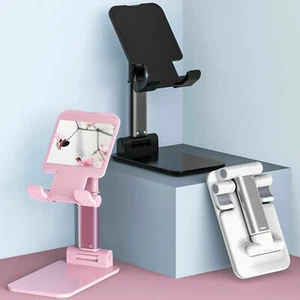Adjustable Cell Phone Tablet Stand Desktop Holder Mount Mobile Phone iPad iPhone - Photo 1 sur 14