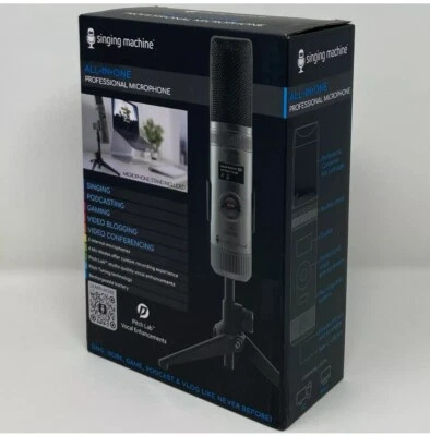 The Singing Machine All-In-One Professional Microphone SMM2097 - Black NEW N Box - Image 1 of 4