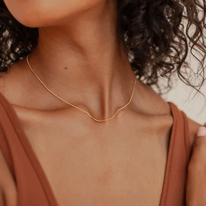 Collar satélite oro 18K - Imagen 1 de 8