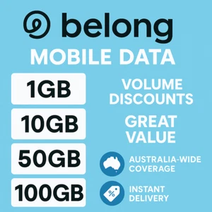CHEAP Belong Data - 50GB (Volume discounts)! INSTANT DELIVERY! - Picture 1 of 1