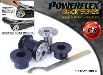 Powerflex Black Frwishbonefr 30mm Spazzole Adj Per VW Polo MK5 09-17 - Immagine 1 di 4