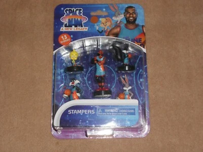 NUEVO, Space Jam A New Legacy Stampers Serie 1 Nuevo 5 Figuras Foto 1 de 2