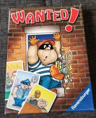 Wanted! Card Game Ravensburger 1999 Vintage Rare Cops & Robbers Bank Heist Judge - Image 1 of 3