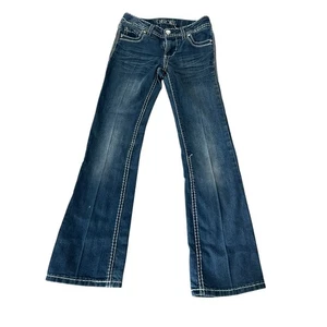 Cherokee Medium Wash blau Denim Bootcut Bootcut Jeans Damengröße 8 - Bild 1 von 5