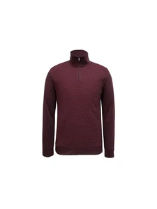 ALFANI Mens Burgundy Classic Quarter-Zip Cotton Blend Pullover Sweater S - Picture 1 of 3